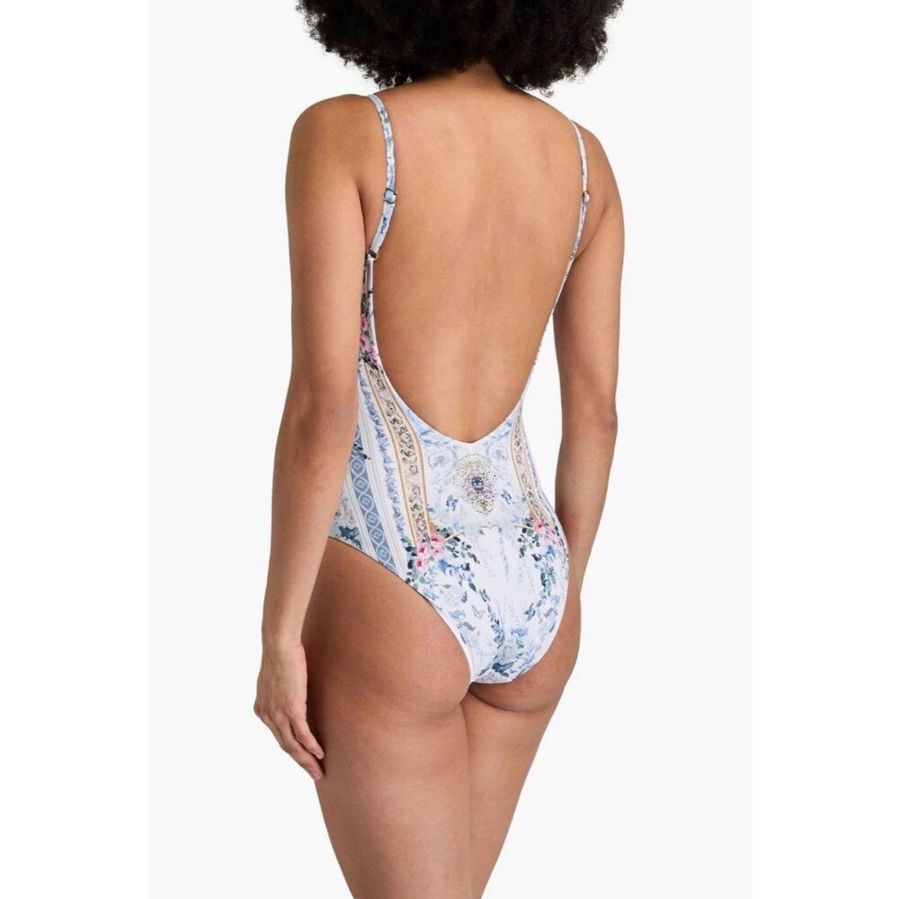 Camilla Multicolor Jewel-Embellished One Piece Swimsuit - Picture 2 of 10